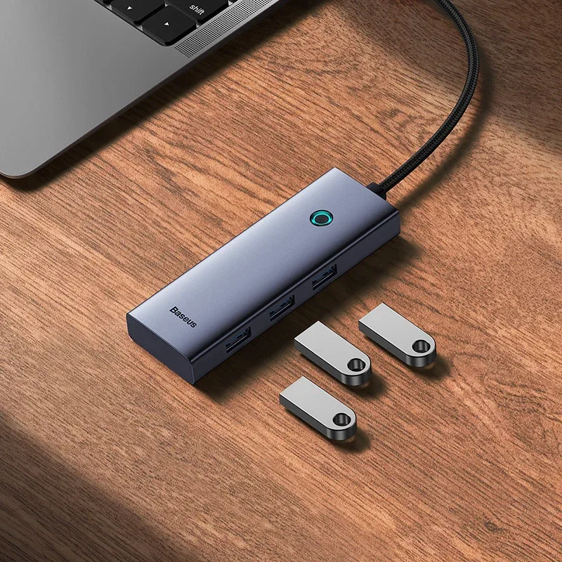 BASEUS ULTRA JOY SERIES 5 PORT HUB GRAY B00052801811 thumbnail 7
