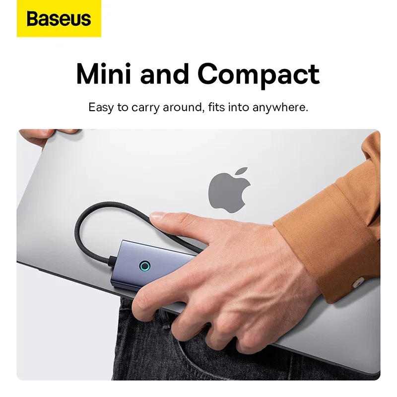 BASEUS ULTRA JOY SERIES 5 PORT HUB GRAY B00052801811 thumbnail 9