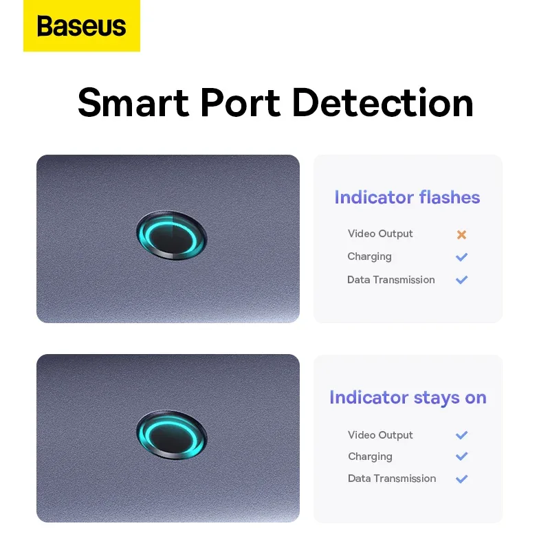 BASEUS ULTRA JOY SERIES 5 PORT HUB GRAY B00052801811 thumbnail 12