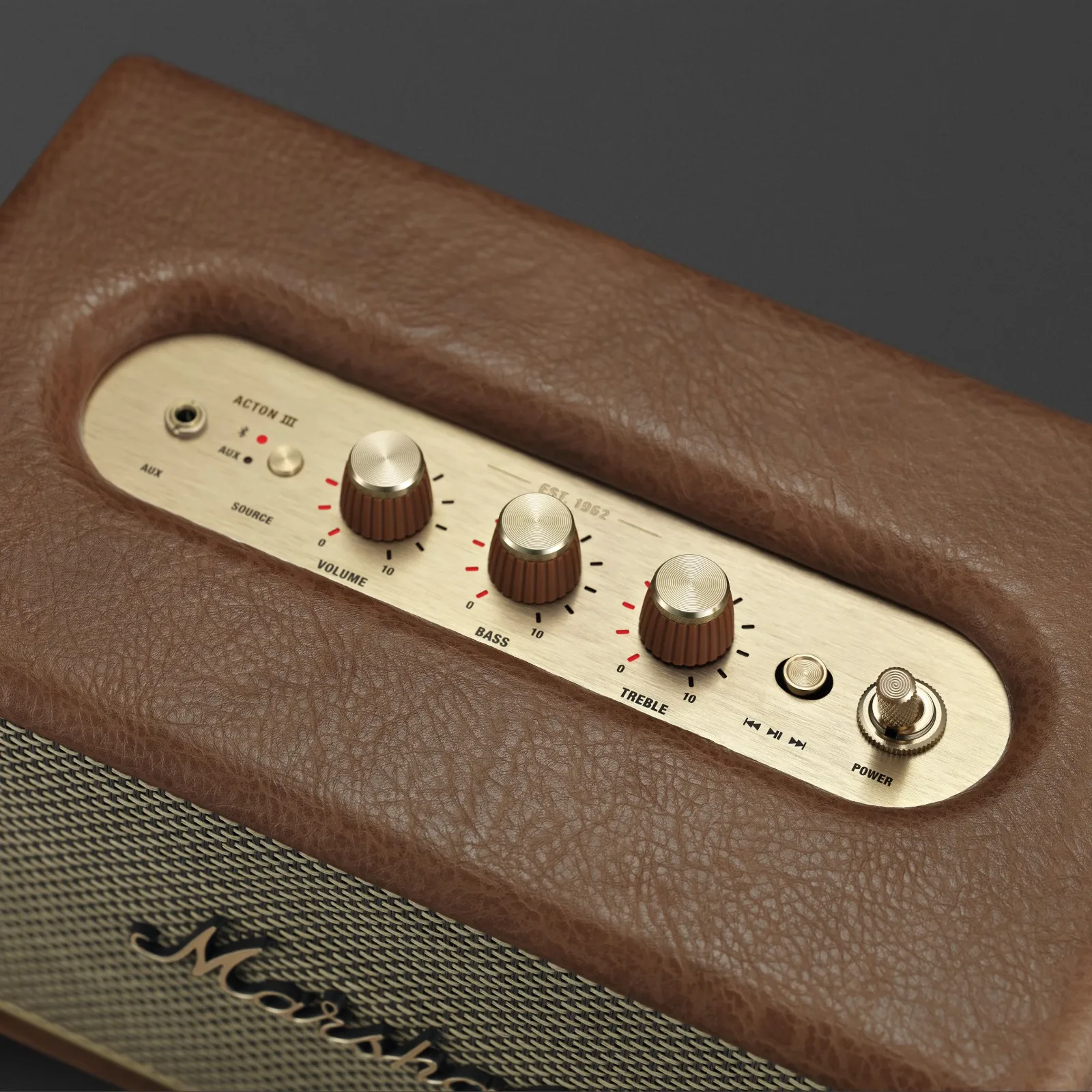 MARSHALL ACTON III HOME BLUETOOTH SPEAKER BROWN 1009088 thumbnail 3
