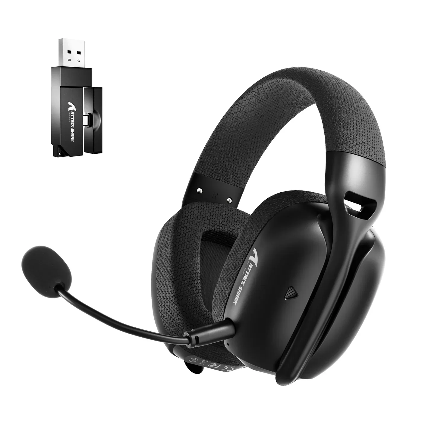 ATTACK SHARK TRI MODE WIRELESS GAMING HEADSET BLACK L80 PRO
