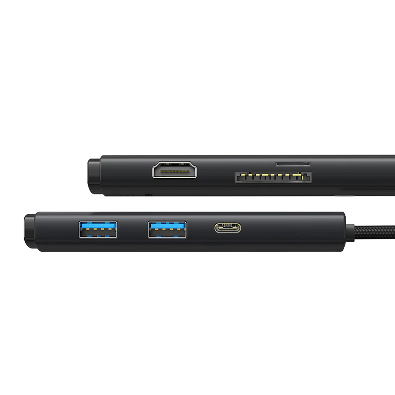 BASEUS LITE SERIES 6 PORT TYPE C HUB DOCKING STATION BLACK BS-0H019 thumbnail 11