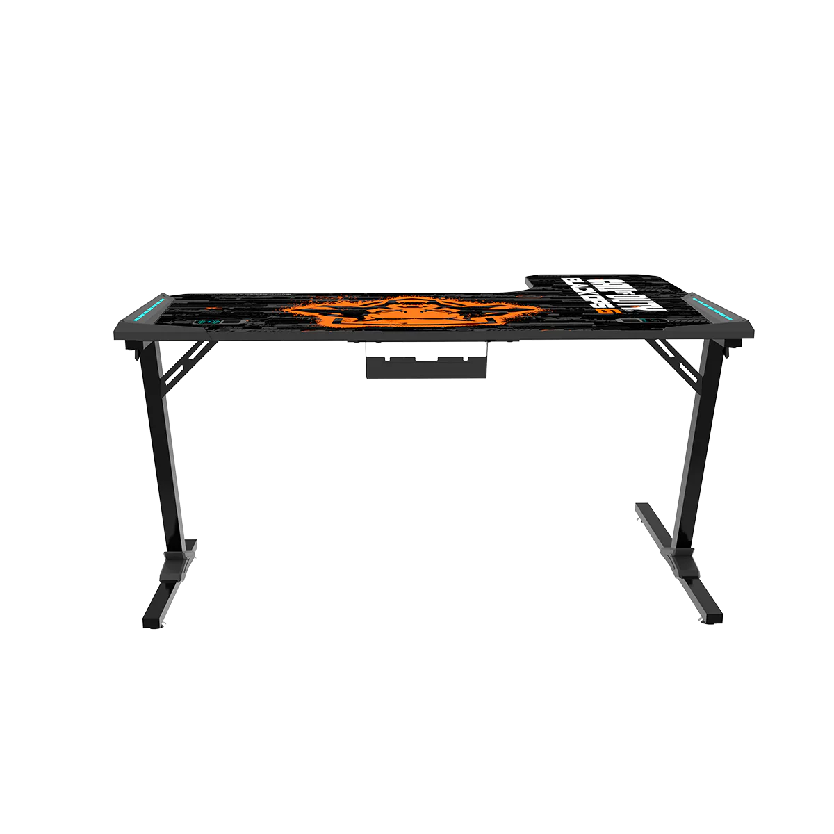 GAMEON CALL OF DUTY RGB FLOWING LIGHT GAMING DESK WITH TABLE MOUSE PAD BLKOPS6-RAPTOR-L thumbnail 11