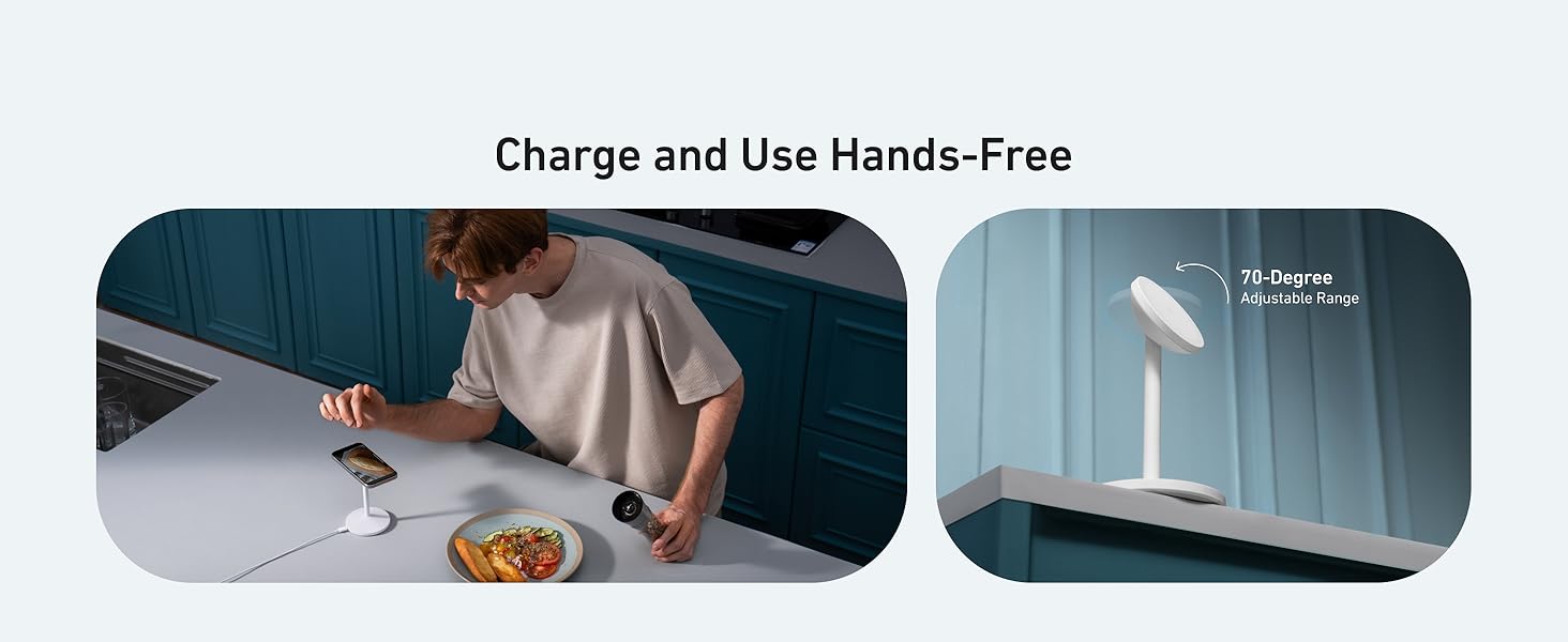 ANKER MAGGO ULTRA FAST QI2 WIRELESS CHARGER STAND WITH USB-C CABLE A25X1H11 thumbnail 4