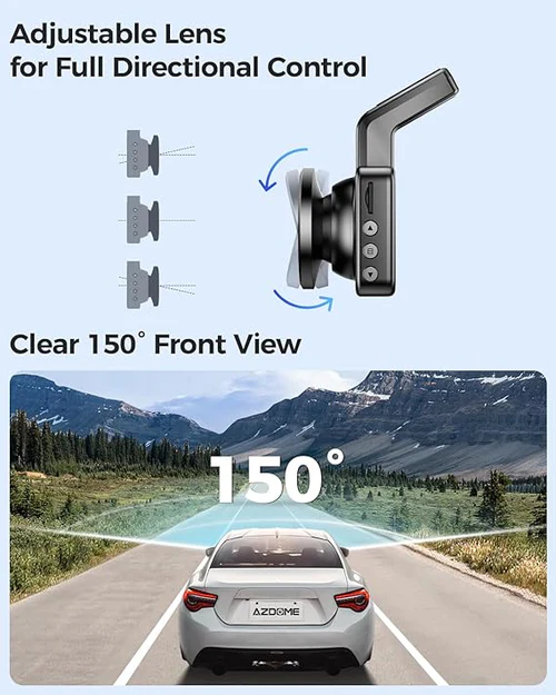 AZDOME FullHD Front & Rear Dash Camera Kit with WiFi - M17 Pro WR02 thumbnail 9