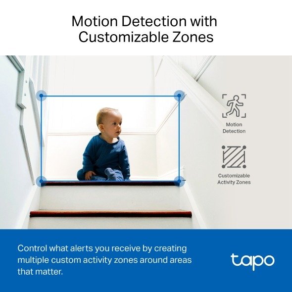 TP-Link Pan/Tilt AI Home Security WiFi Camera - Tapo 2K QHD TC72 thumbnail 12