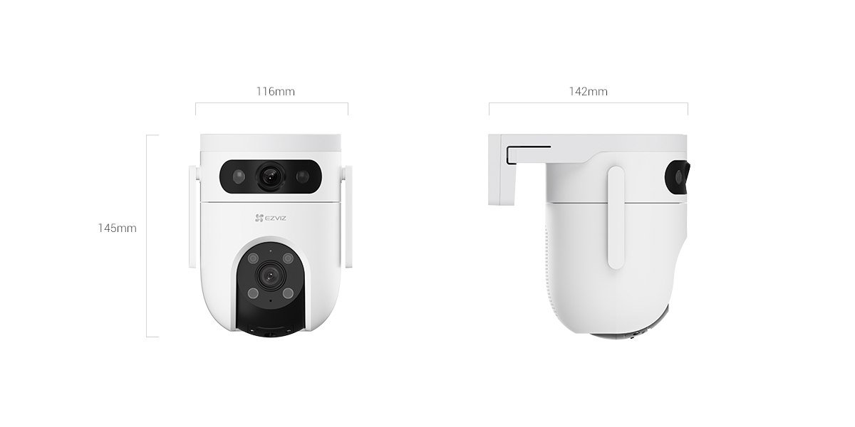 EZVIZ H9C Smart Home Camera - Dual-Lens, 3K+ Resolution, AI Tracking thumbnail 3