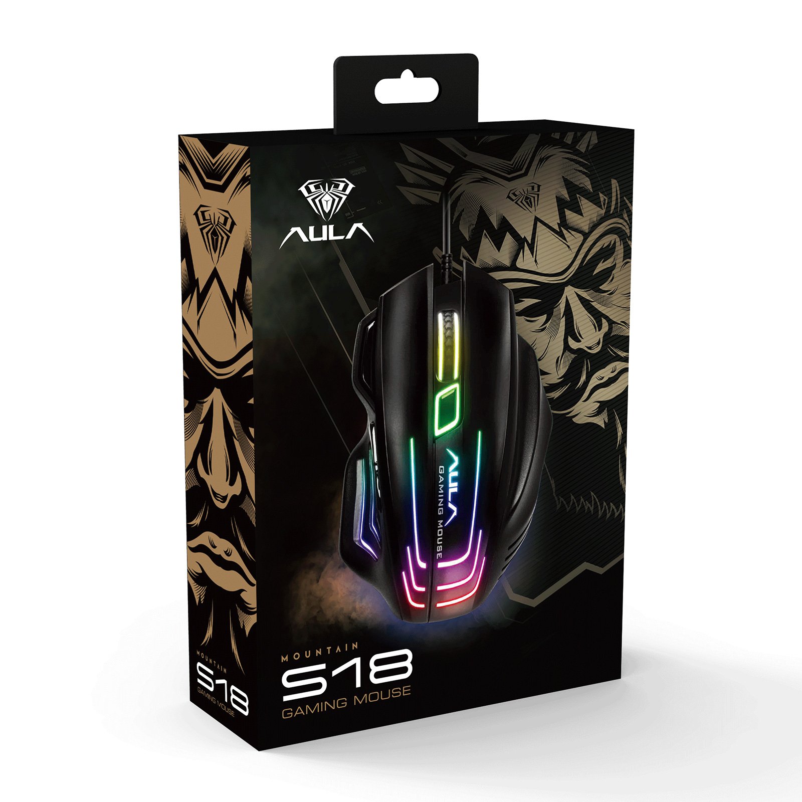 AULA Mountain Wired Gaming Mouse (S18) - Ergonomic Design with Precision Performance thumbnail 7