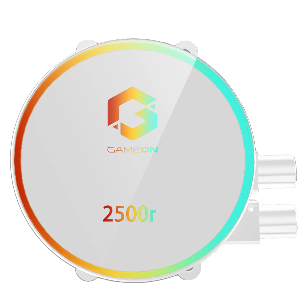 GameOn Tupolev 120mm Liquid CPU Cooler (White, GO120TUPOLEV-WHT) - Efficient Cooling for High-Performance Builds thumbnail 3