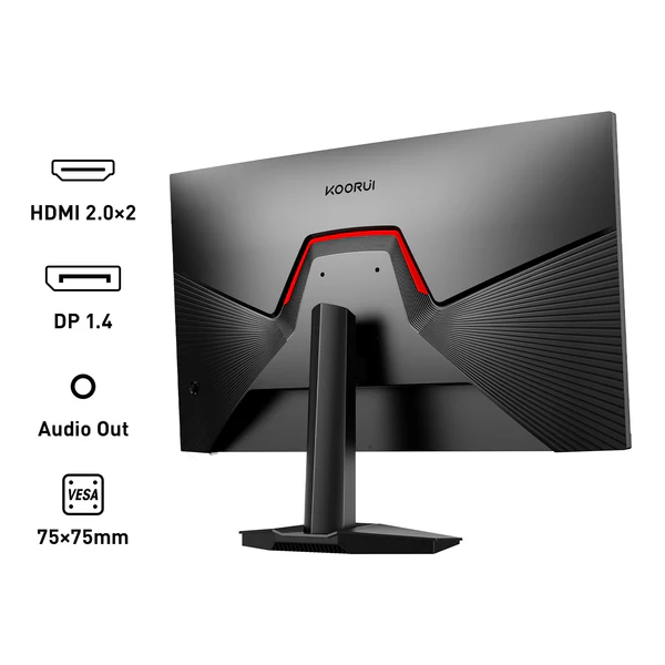 KOORUI 27 INCH QHD 2560X1440 180HZ 1MS IPS PANEL GAMING MONITOR G2721P thumbnail 9