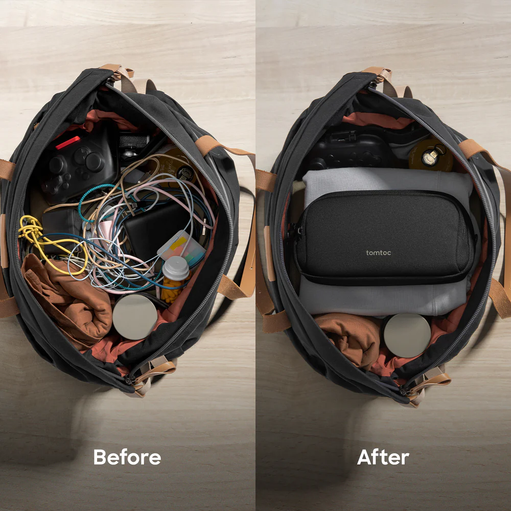 Tomtoc Light 1.8L T12 Electronic Accessory Pouch | Organize Your Gadgets with Ease thumbnail 8