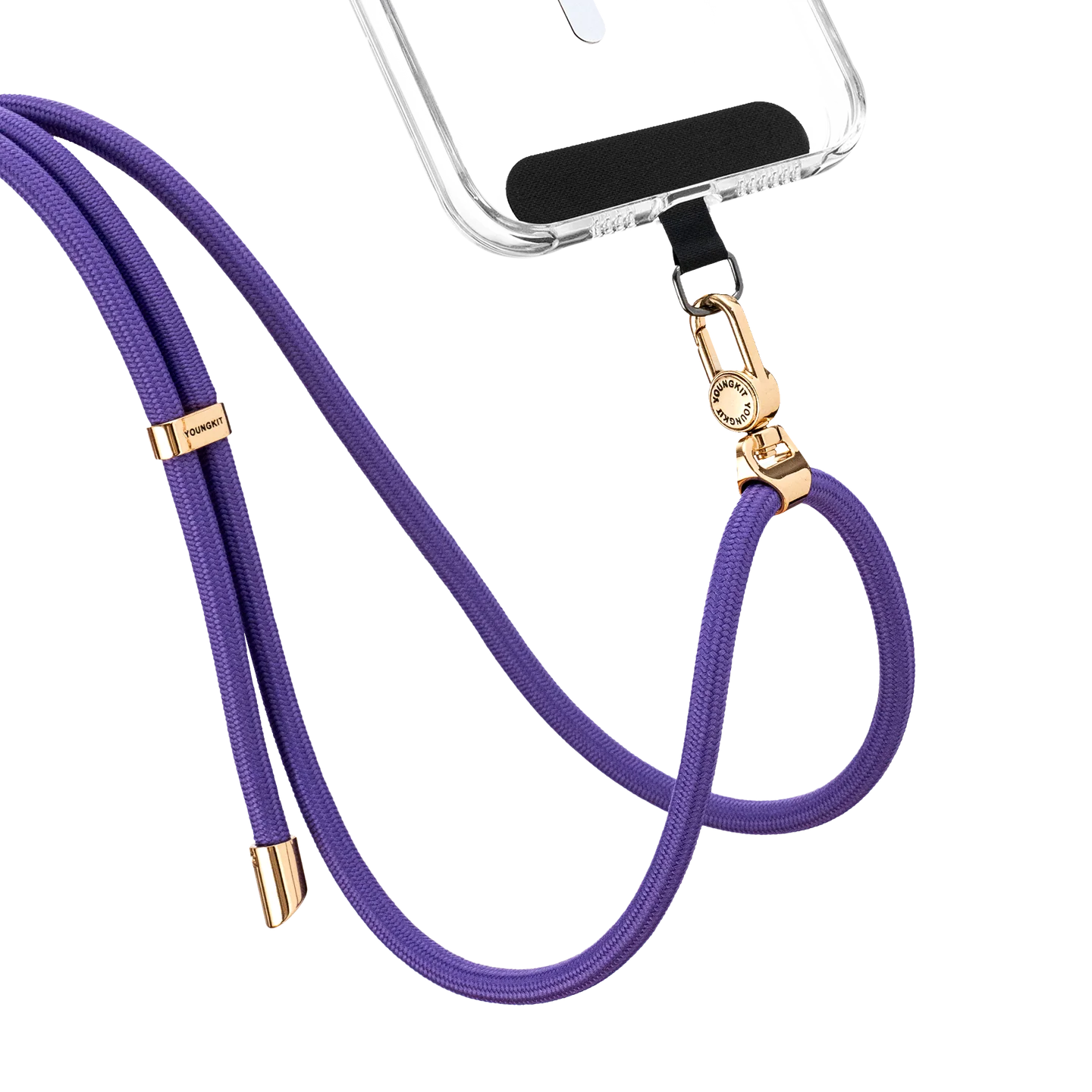 YOUNGKIT CROSSBODY LANYARD WITH STRAP CARD 7.0 MM PURPLE YQ001 thumbnail 3