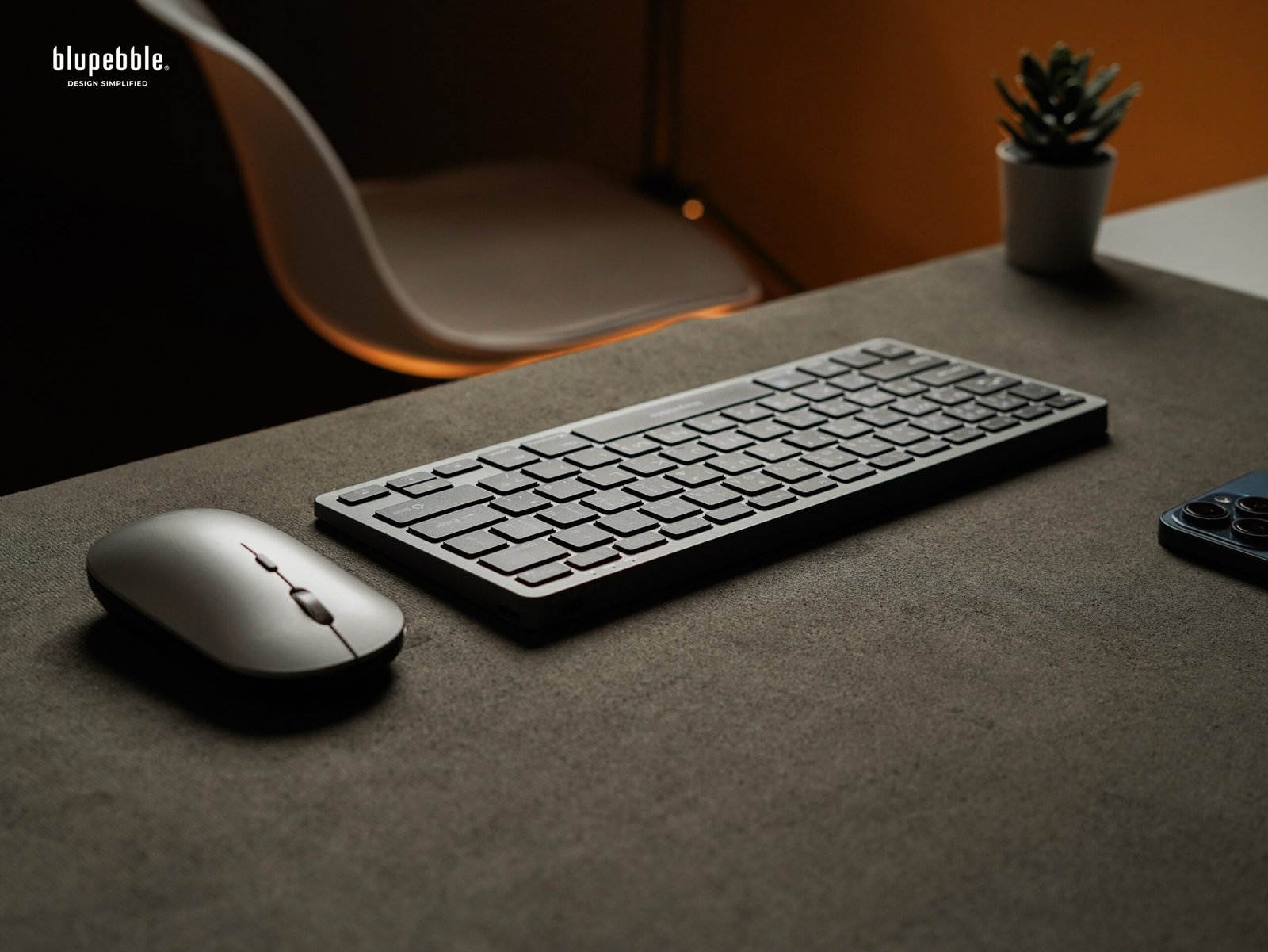 Bluepebble Magic Pebble Combo - Wireless Keyboard + Mouse - Grey BP-MPCKM-GY thumbnail 5
