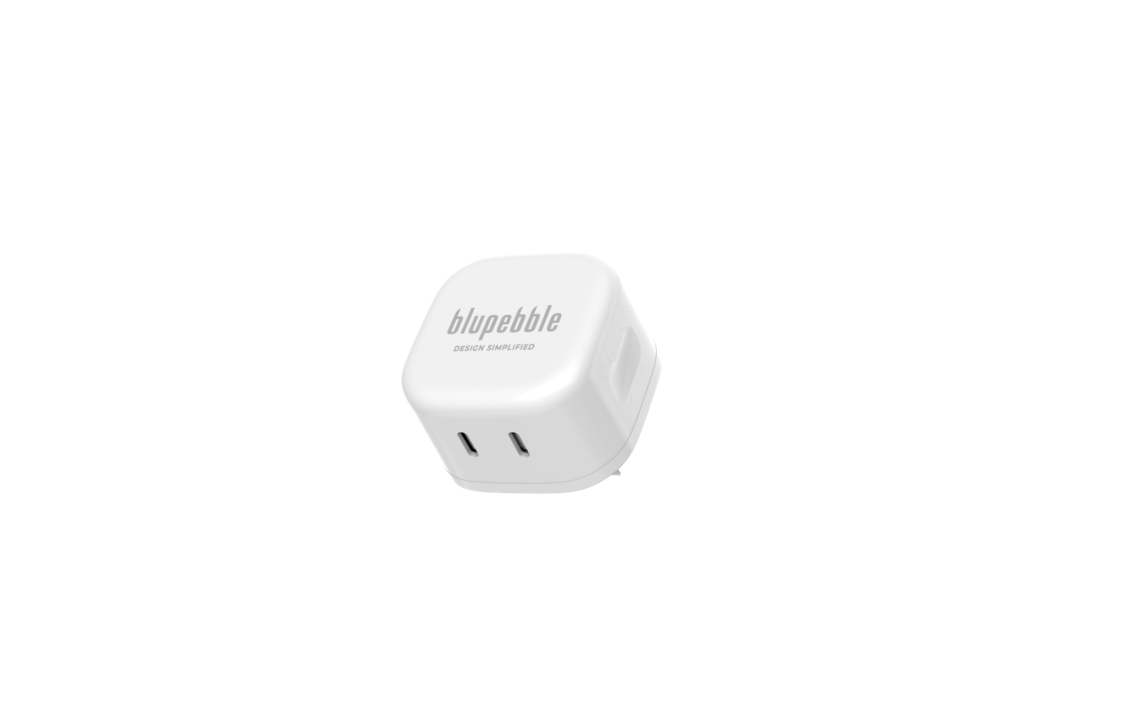 BLUPEBBLE 2 PORT PD GAN FAST CHARGER 45W WHITE BP-PD45GANUK-WH thumbnail 15
