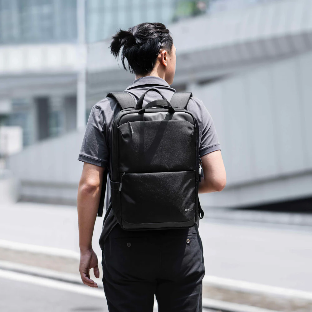Tomtoc Navigator T71 15.6-inch Laptop Backpack (Black, T71M1D1) - Sleek and Durable Travel Companion thumbnail 11