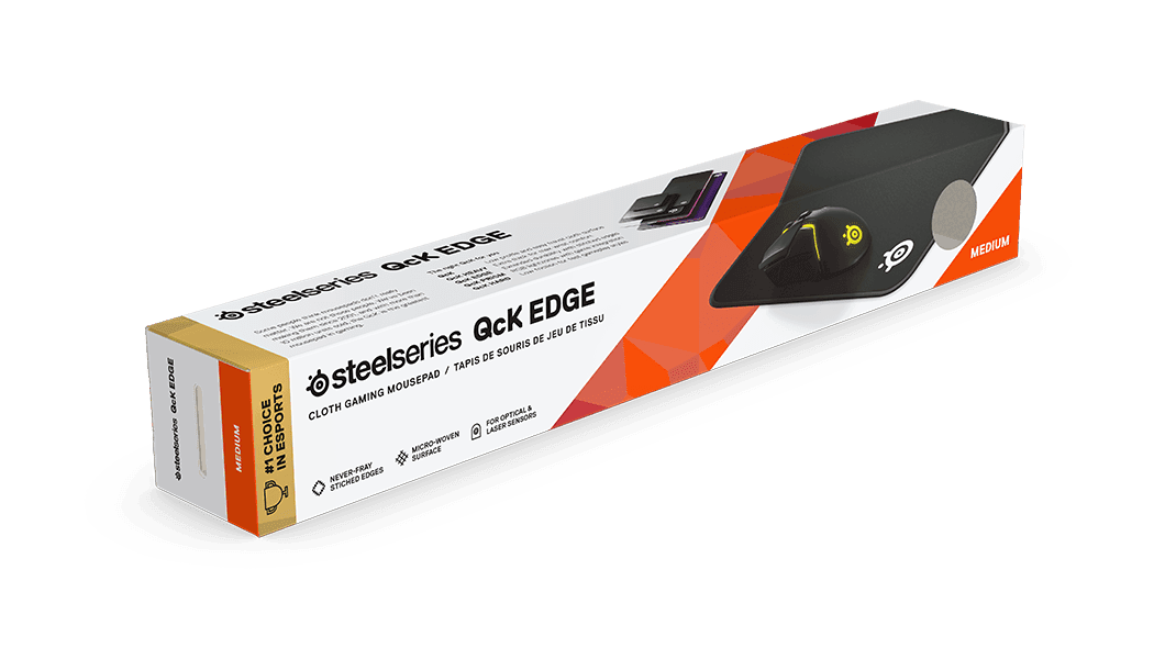SteelSeries QcK Edge Mouse Mat M (63822) - Enhanced Precision, Durable Build, Smooth Surface for Optimal Performance thumbnail 4