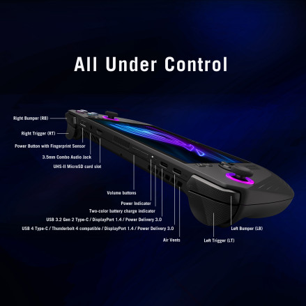 ASUS ROG Ally X Console (RC72LA) - 7-Inch Display, Ryzen Z1 Extreme, 24GB LPDDR5X RAM, 1TB M.2 SSD thumbnail 24