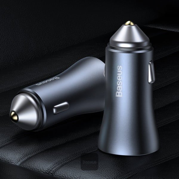 Baseus Golden Contactor Pro Dual Quick Car Charger - USB + Type-C 40W GC PRO CCJD thumbnail 12