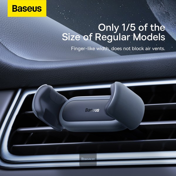 BASEUS STEEL CANNON 2 AIR OUTLET CAR MOUNT BLACK BS-CM009 thumbnail 16