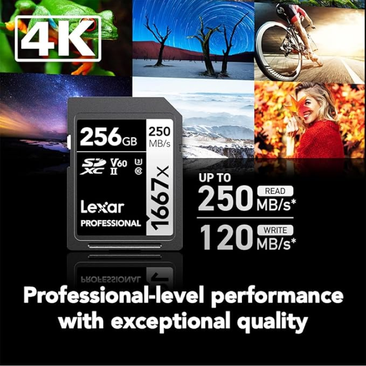 Lexar® Professional 1667x SDXC™ UHS-II Memory Card - Silver Series, Up to 250MB/s High-Speed Performance thumbnail 19