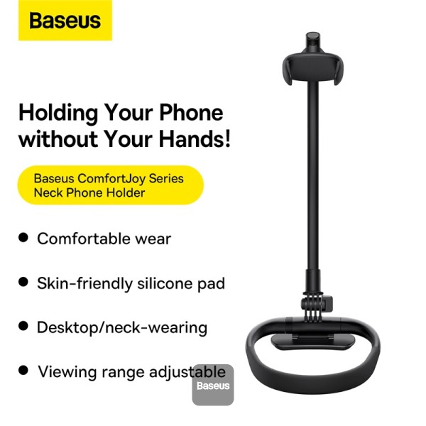 BASEUS COMFORTJOY SERIES NECK PHONE HOLDER LUGB000001 BLACK thumbnail 9