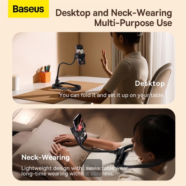 BASEUS COMFORTJOY SERIES NECK PHONE HOLDER LUGB000001 BLACK thumbnail 12