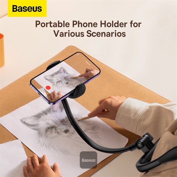 BASEUS COMFORTJOY SERIES NECK PHONE HOLDER LUGB000001 BLACK thumbnail 14