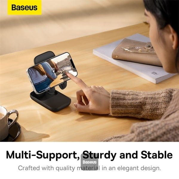 BASEUS SEASHELL SERIES FOLDING PHONE STAND thumbnail 10