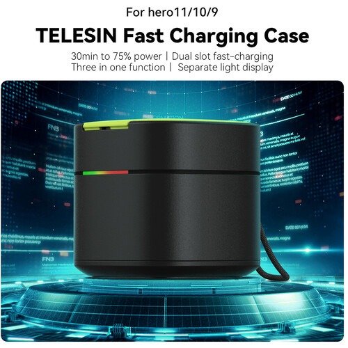 Telesin Battery Fast Charging Box for GoPro Hero 9/10/11/12 Black - FCC-001 thumbnail 26