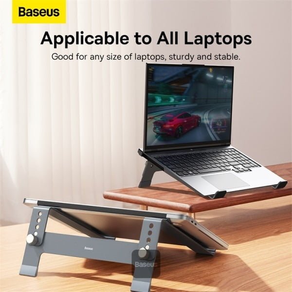 BASEUS ULTRASTABLE SERIES DESKTOP LAPTOP STAND 4 GEAR ADJUSTABLE SPACE GRAY thumbnail 5