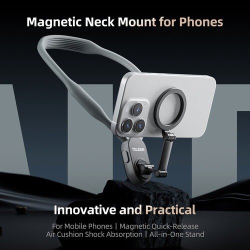 Capture Hands-Free Moments with the Telesin Magnetic Smartphone Neck Mount - TE-MNM-001 thumbnail 42