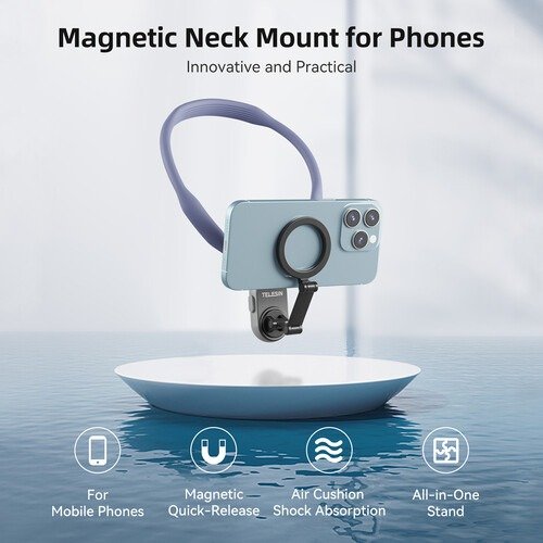 Capture Hands-Free Moments with the Telesin Magnetic Smartphone Neck Mount - TE-MNM-001 thumbnail 59