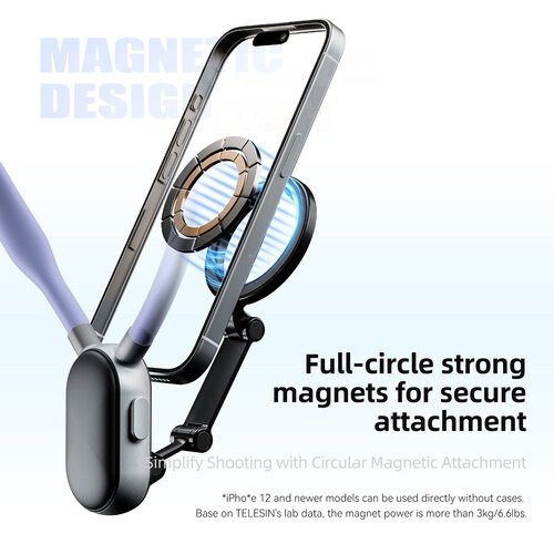 Capture Hands-Free Moments with the Telesin Magnetic Smartphone Neck Mount - TE-MNM-001 thumbnail 57