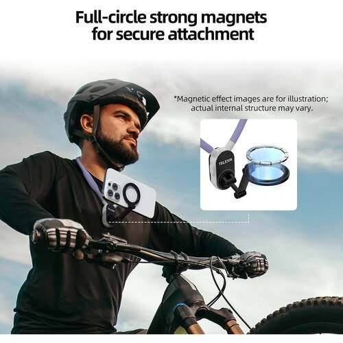 Capture Hands-Free Moments with the Telesin Magnetic Smartphone Neck Mount - TE-MNM-001 thumbnail 56