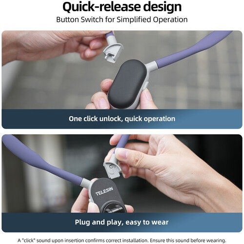 Capture Hands-Free Moments with the Telesin Magnetic Smartphone Neck Mount - TE-MNM-001 thumbnail 49