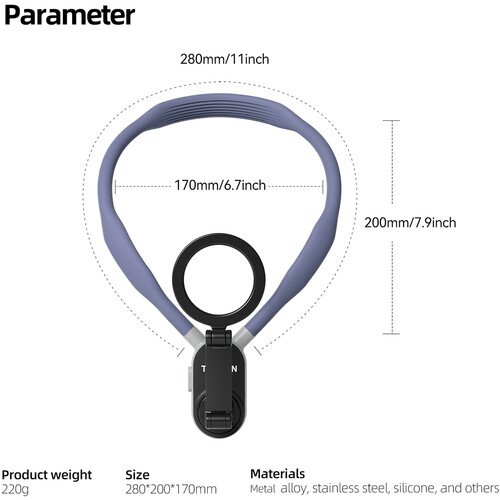 Capture Hands-Free Moments with the Telesin Magnetic Smartphone Neck Mount - TE-MNM-001 thumbnail 44