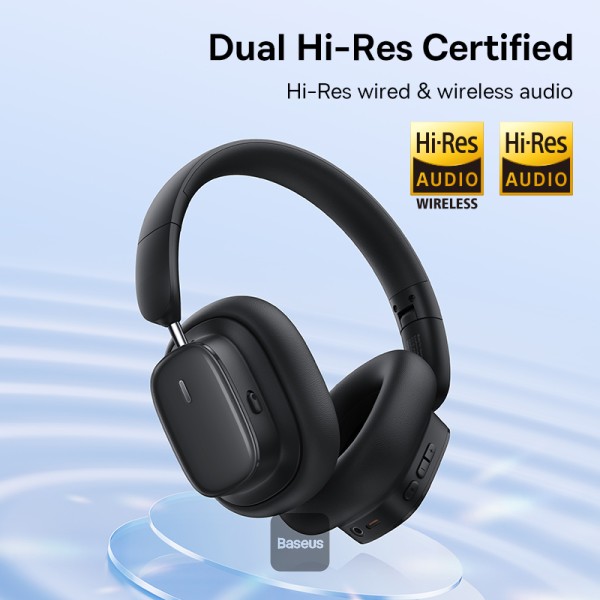 BASEUS BOWIE H1I NOISE CANCELLATION WIRELESS HEADPHONE CLUSTER BLACK thumbnail 10
