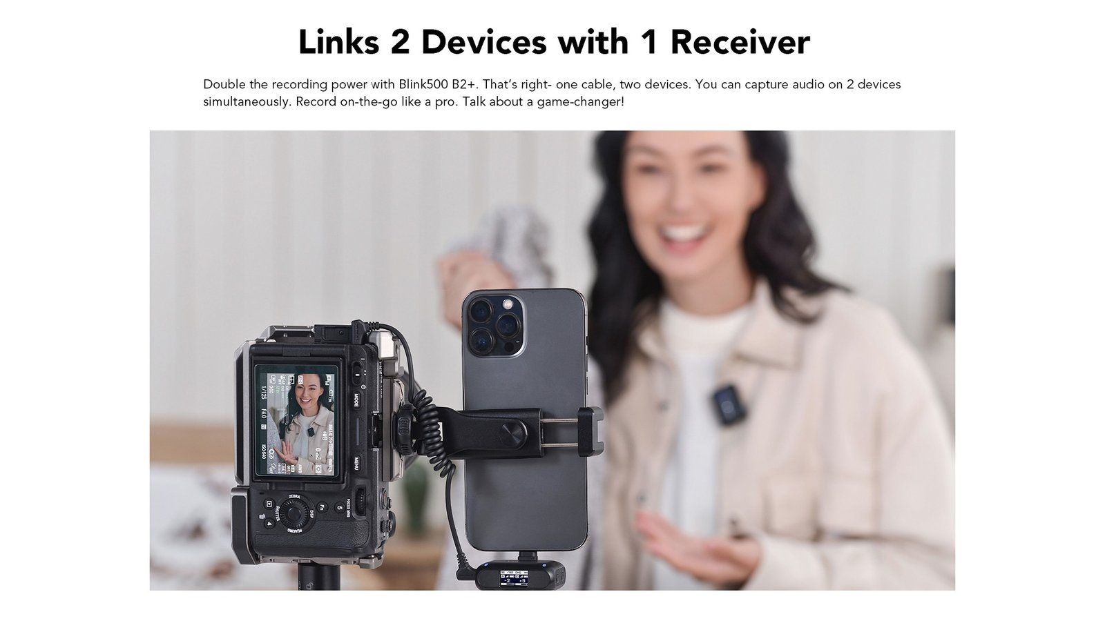 Saramonic 4-in-1 Wireless Microphone System in Black - Blink500 B2+ thumbnail 19
