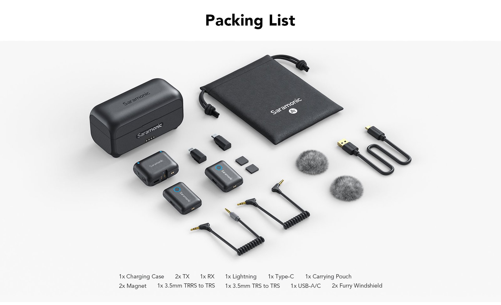 Saramonic 4-in-1 Wireless Microphone System in Black - Blink500 B2+ thumbnail 12