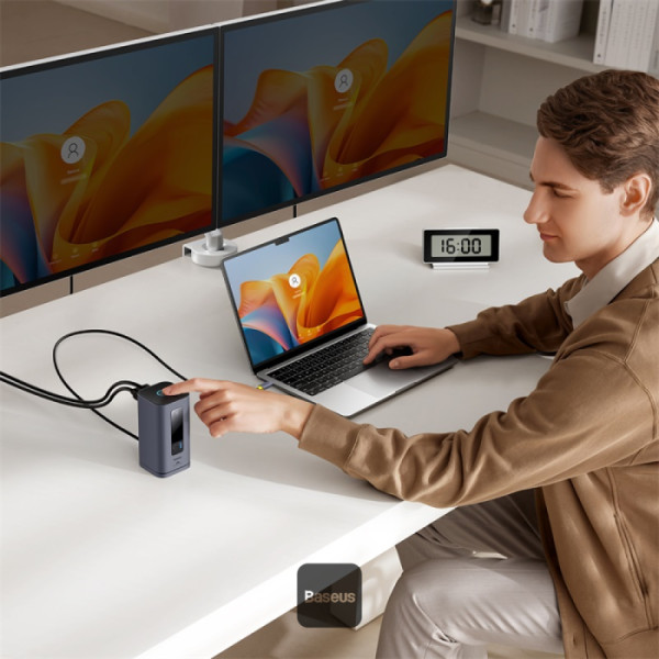 BASEUS SPACEMATE SERIES 10 IN 1 MAC DOCKING STATION SPACE GREY B00568102813-00-GY thumbnail 15