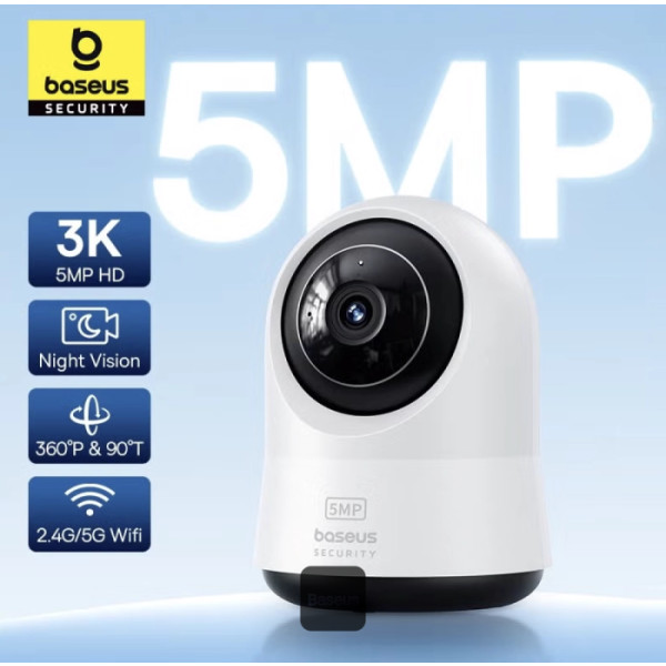 BASEUS SECURITY P1 PRO SERIES INDOOR CAMERA 3K UK MOON WHITE S0TV022133 thumbnail 21