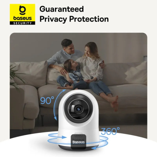 BASEUS SECURITY P1 PRO SERIES INDOOR CAMERA 3K UK MOON WHITE S0TV022133 thumbnail 16