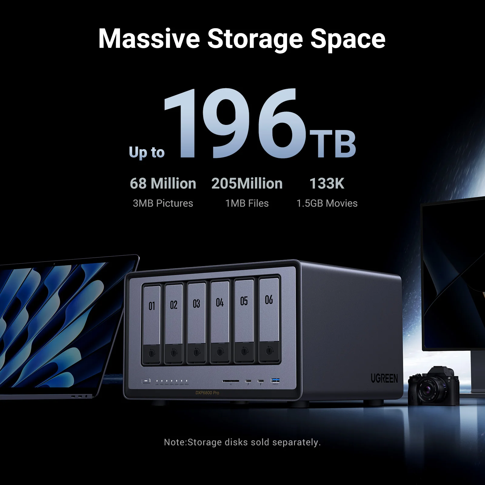 UGREEN NASYNC DXP6800 PRO NETWORK ATTACHED STORAGE 25897 thumbnail 8