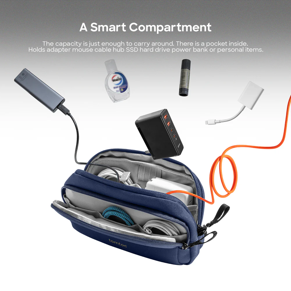 Tomtoc Light 1.8L T12 Electronic Accessory Pouch | Organize Your Gadgets with Ease thumbnail 12