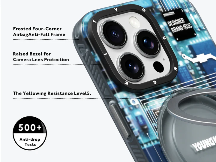YOUNGKIT IPHONE 16 PRO TECHNOLOGY CASE GRAY CX020 thumbnail 4