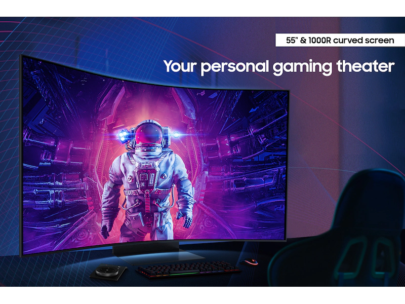SAMSUNG 55 INCH ODYSSEY ARK 2ND GEN 165HZ CURVED UHD GAMING MONITOR SAMSUNG-LS55CG97WNWXXL thumbnail 14