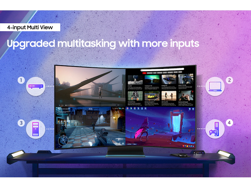 SAMSUNG 55 INCH ODYSSEY ARK 2ND GEN 165HZ CURVED UHD GAMING MONITOR SAMSUNG-LS55CG97WNWXXL thumbnail 15