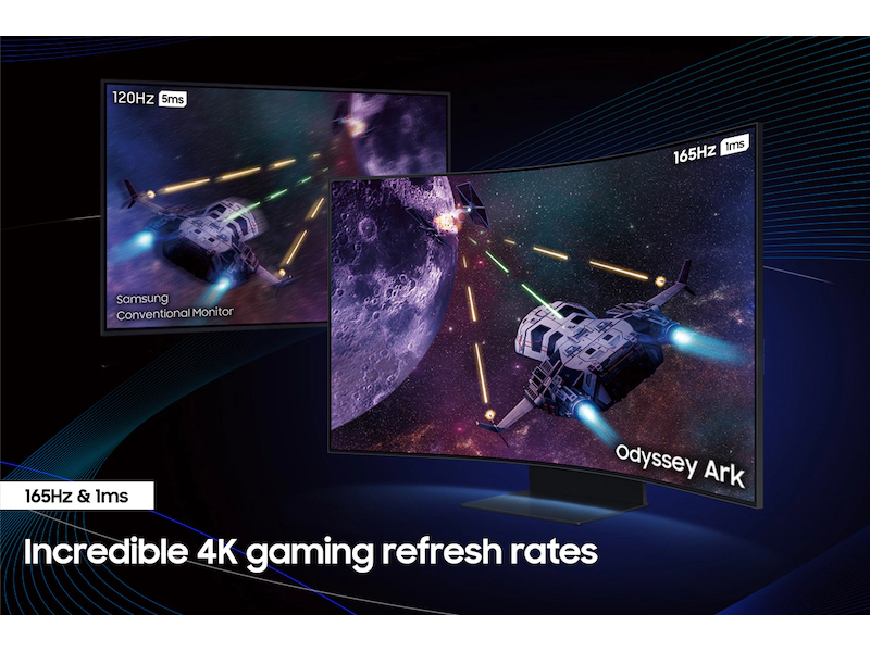 SAMSUNG 55 INCH ODYSSEY ARK 2ND GEN 165HZ CURVED UHD GAMING MONITOR SAMSUNG-LS55CG97WNWXXL thumbnail 16
