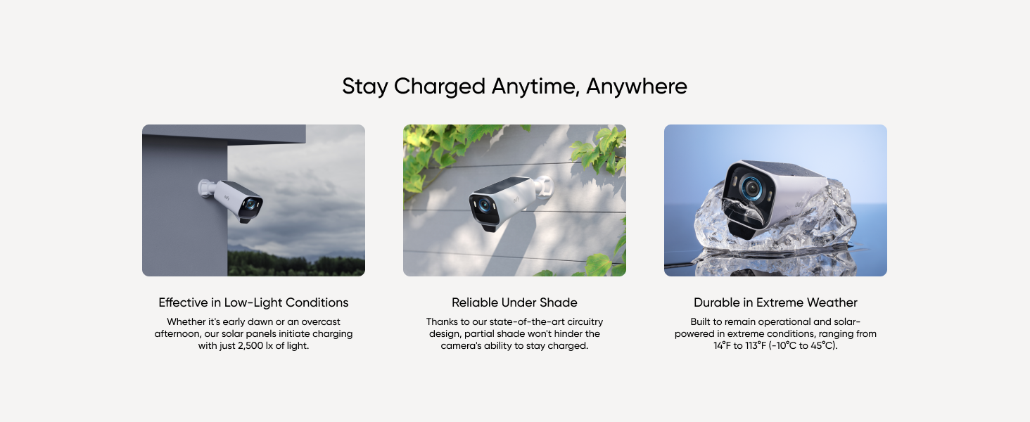 Eufy Security eufyCam S3 Pro Add-on Solar Security Camera Outdoor T81623W1 thumbnail 10