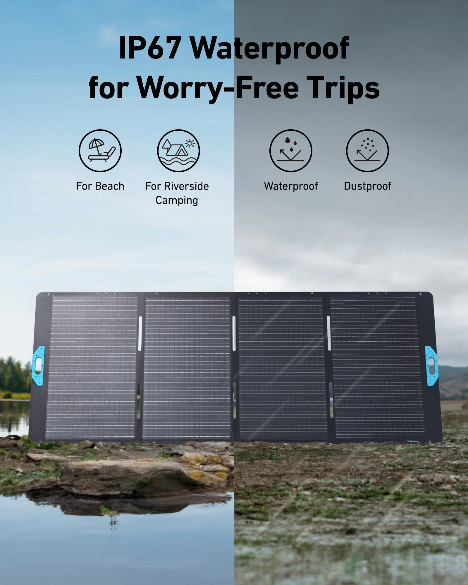 ANKER SOLIX 400W FOLDABLE SOLAR PANEL A24370A1 thumbnail 9